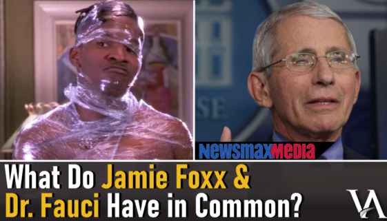 Dr Fauci and Jamie Foxx