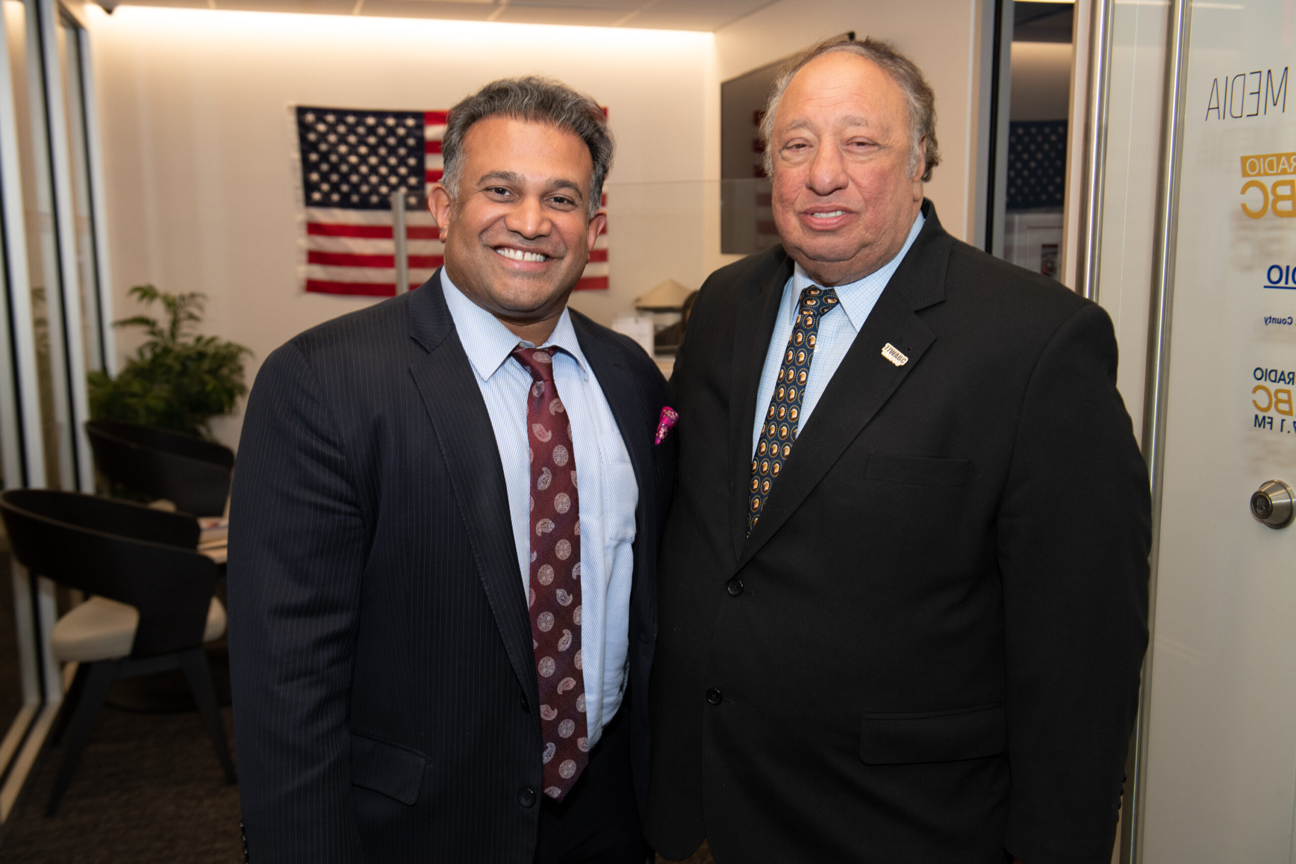Vinoo with John Catsimatidis — the owner of 77 WABC, Gristedes Supermarkets, and former mayoral candidate